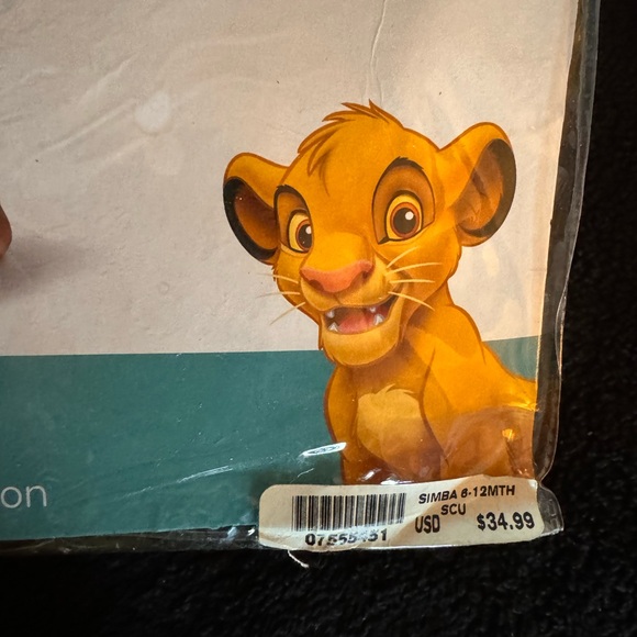 Disney Simba Infant Costume in Golden Yellow - Picture 2 of 4